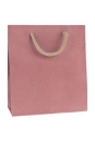 Geschenktasche Papier uni natron-rosa mittel